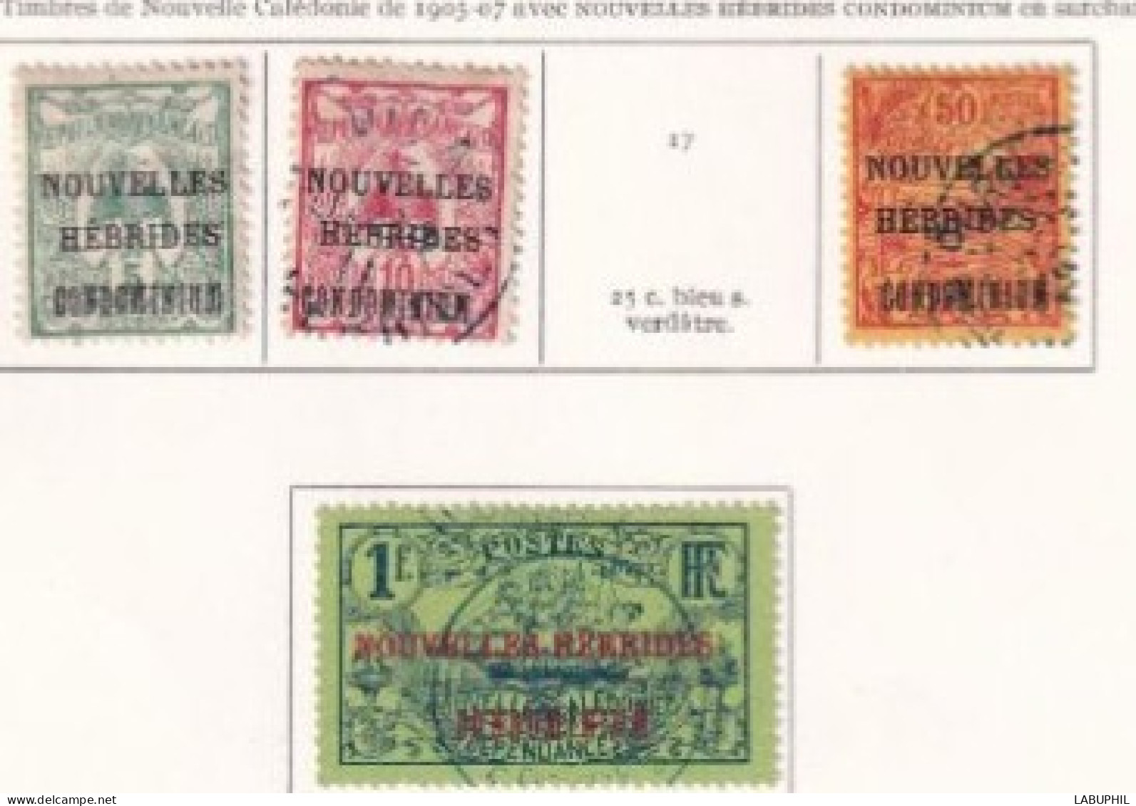 NOUVELLES HEBRIDES Dispersion D'une Collection Oblitéré Et Mlh  1910 - Usati