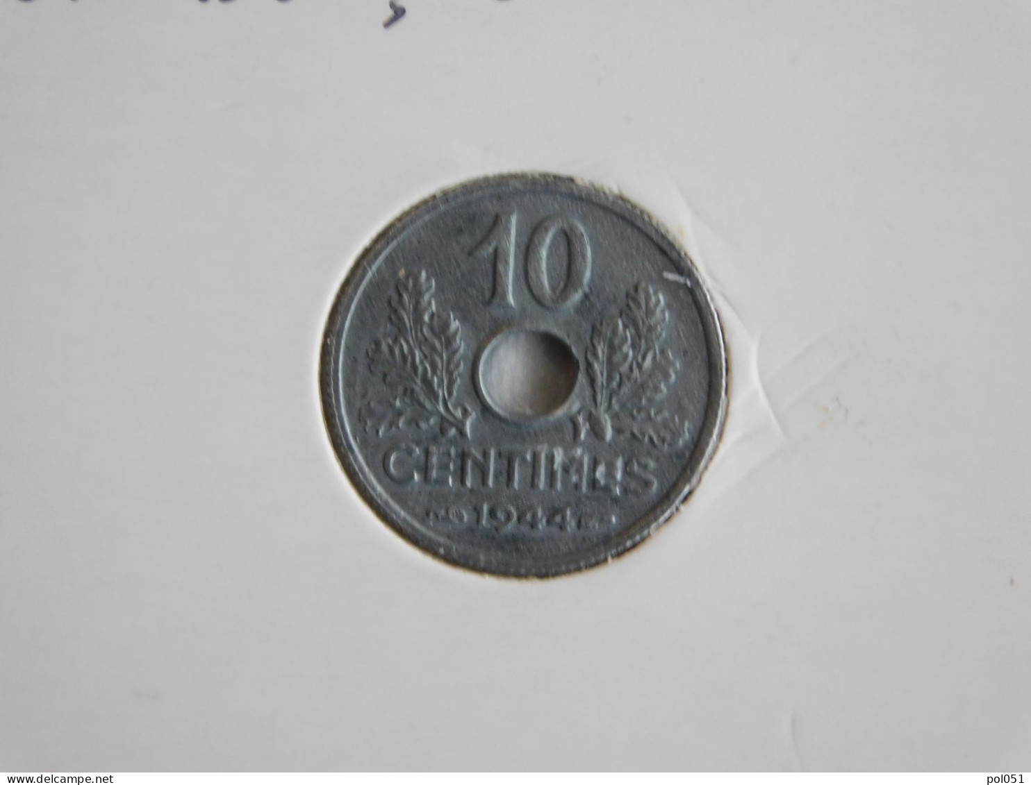 France 10 Centimes 1944  ÉTAT FRANÇAIS, PETIT MODULE (377) - 10 Centimes