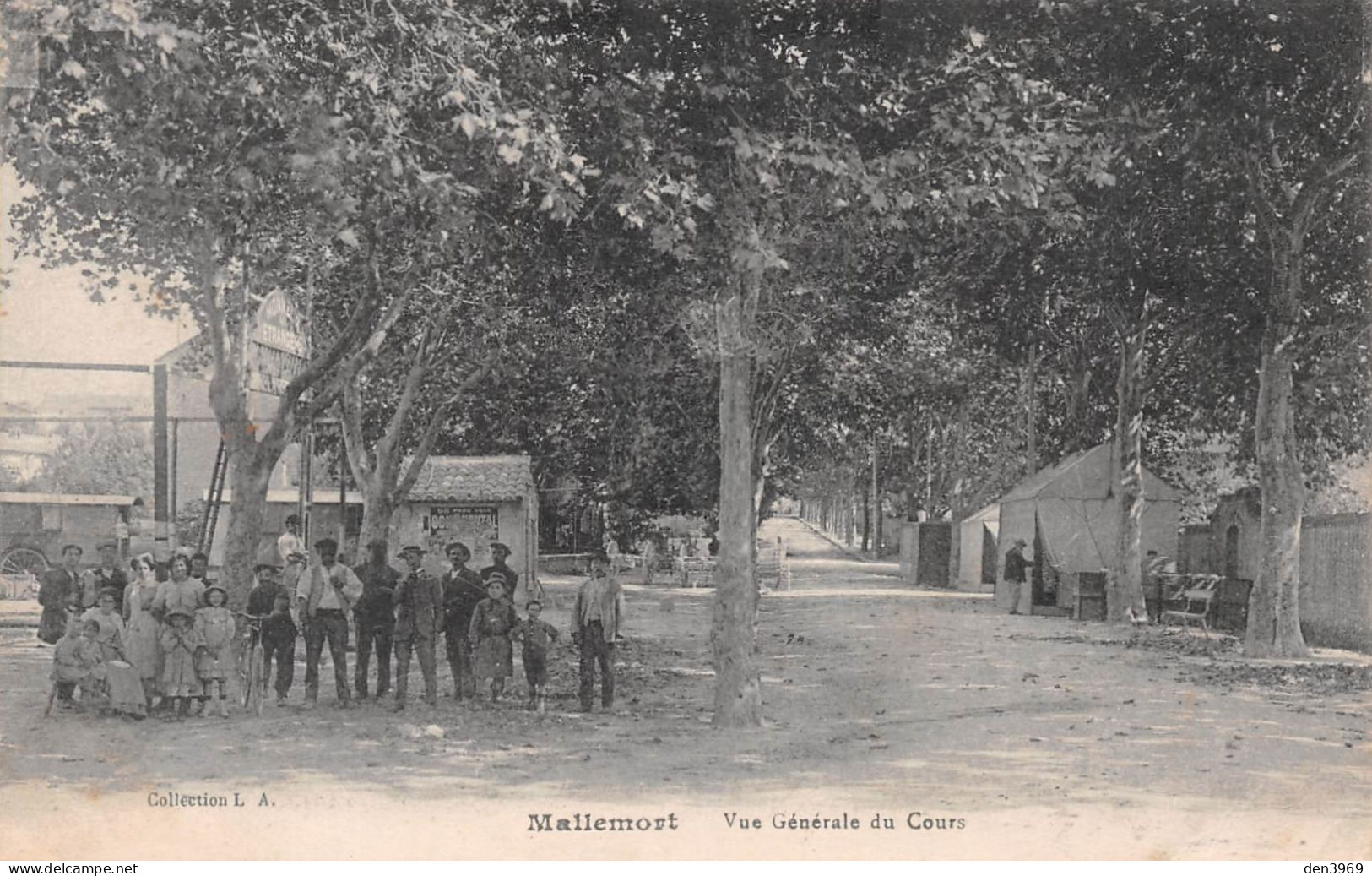 MALLEMORT (Allier) - Vue Générale Du Cours - Voyagé 1919 (2 Scans) Petit Chez Bouvier, Saint-Alban-des-Hurtières Savoie - Mallemort