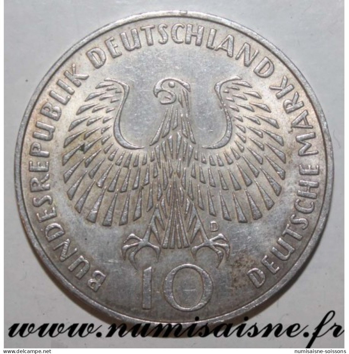 ALLEMAGNE - KM 135 - 10 MARK 1972 D - JEUX OLYMPIQUES DE MUNICH - SUP - 10 Mark