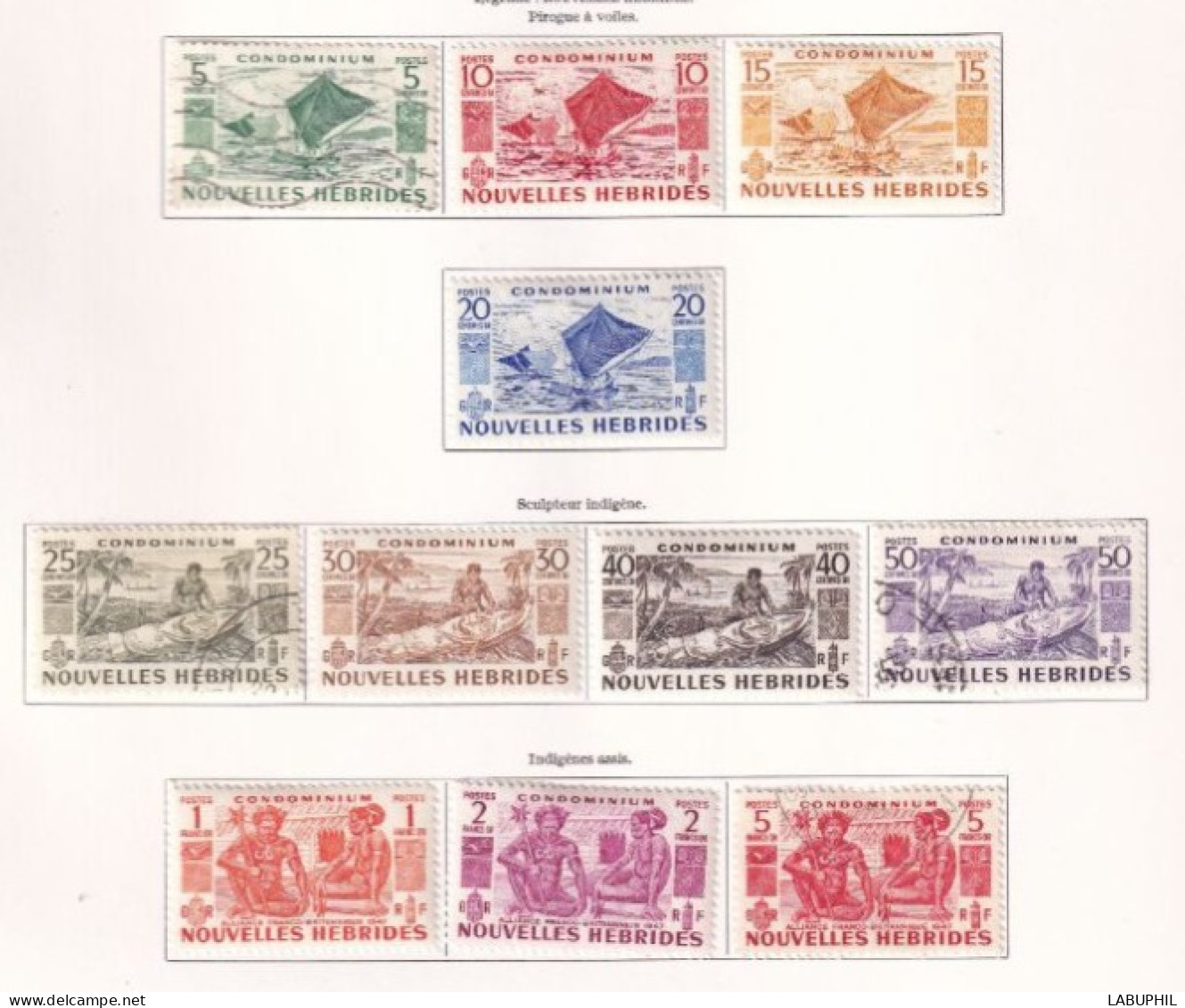 NOUVELLES HEBRIDES Dispersion D'une Collection Oblitéré Et Mlh  1953 - Used Stamps