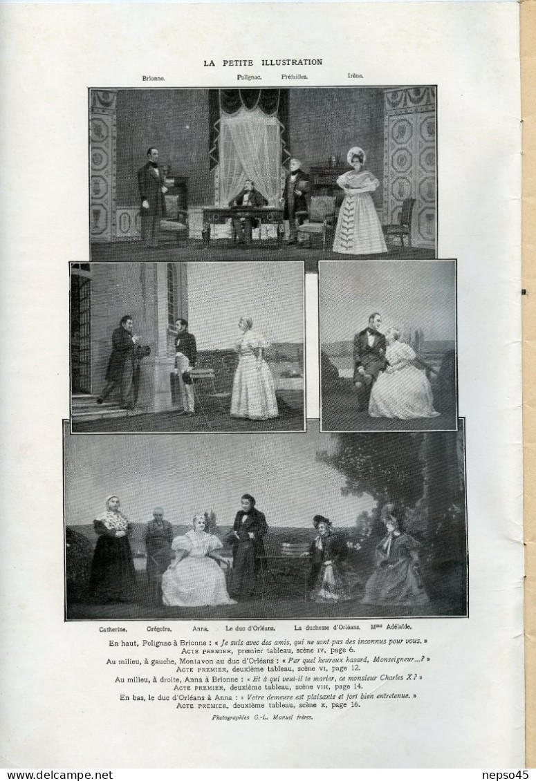 Théâtre De L'Odéon.1936.Vive Le Roi De Louis Verneuil.Elvire Popesco.André Lefleur.Raymond Girard.Louis Seigner. - Andere & Zonder Classificatie