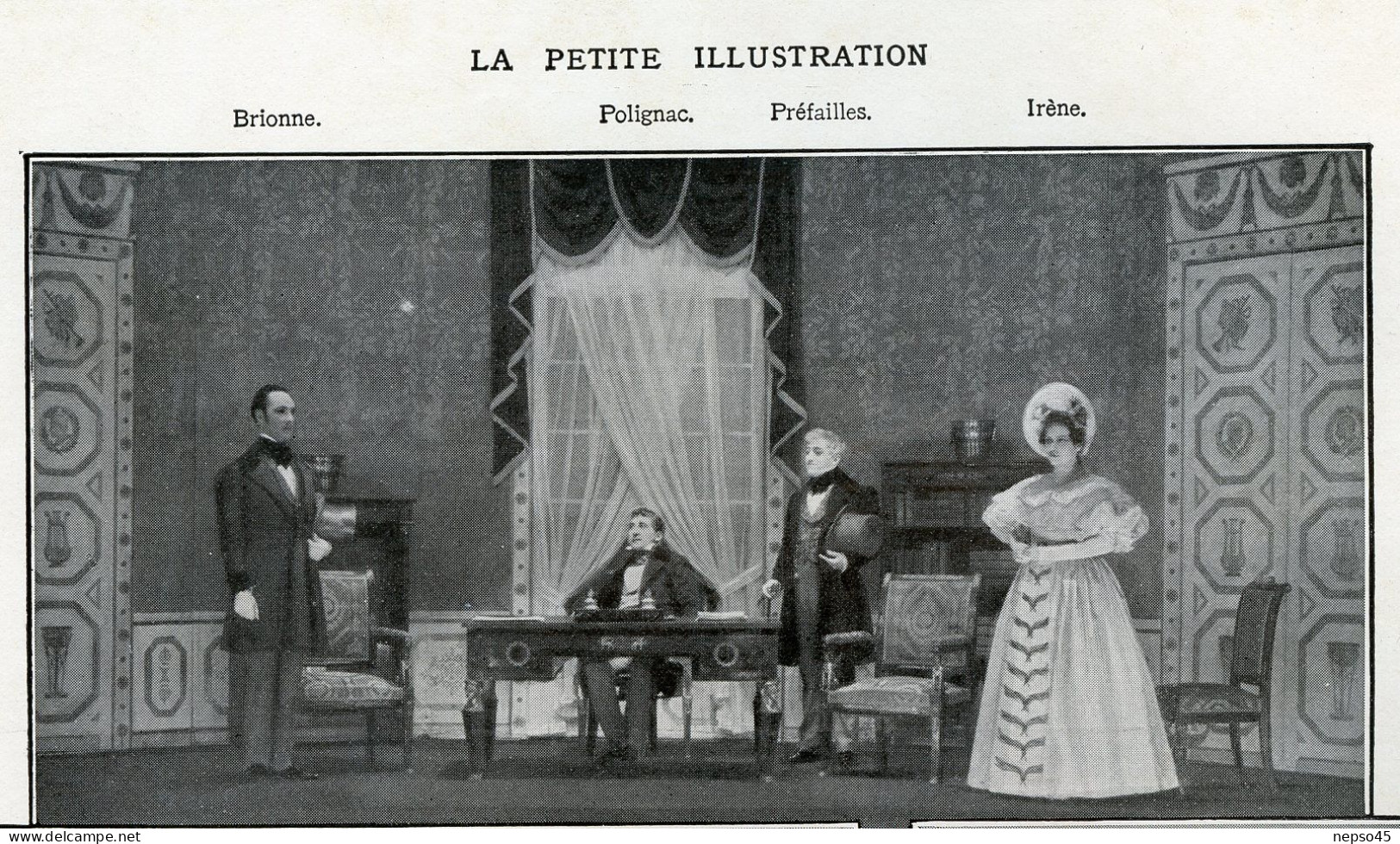 Théâtre De L'Odéon.1936.Vive Le Roi De Louis Verneuil.Elvire Popesco.André Lefleur.Raymond Girard.Louis Seigner. - Andere & Zonder Classificatie