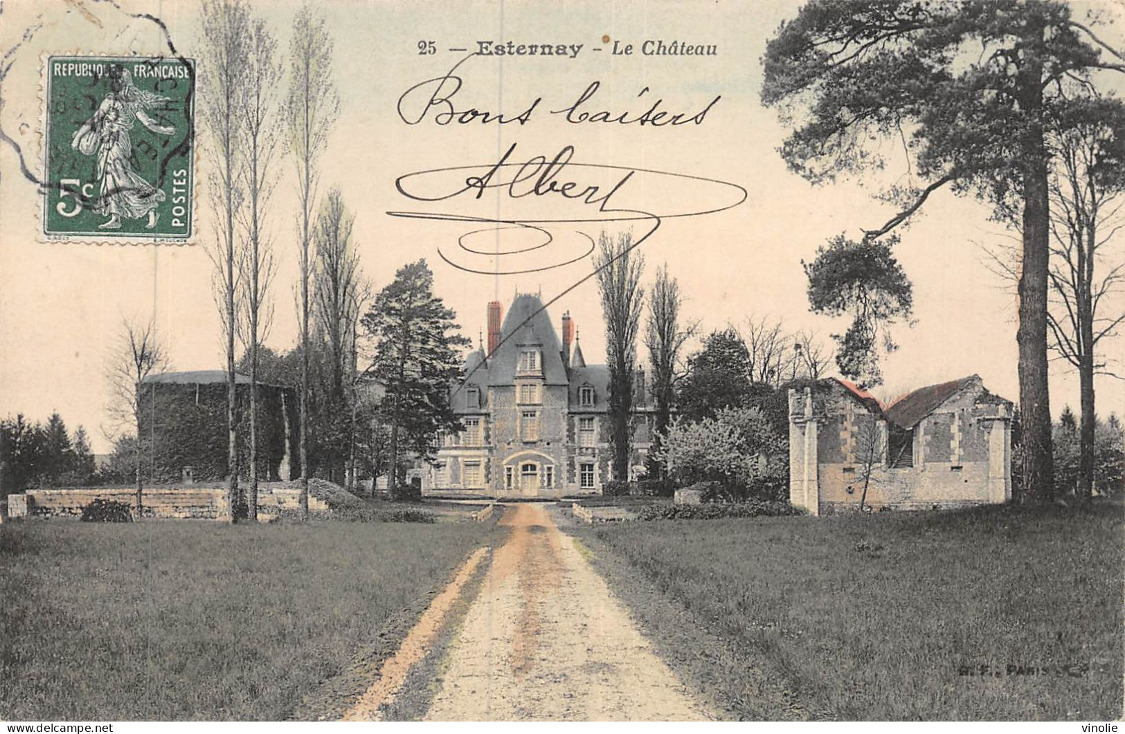 PIE-FD-20-8568 : ESTERNAY. CHATEAU. COULEUR - Esternay