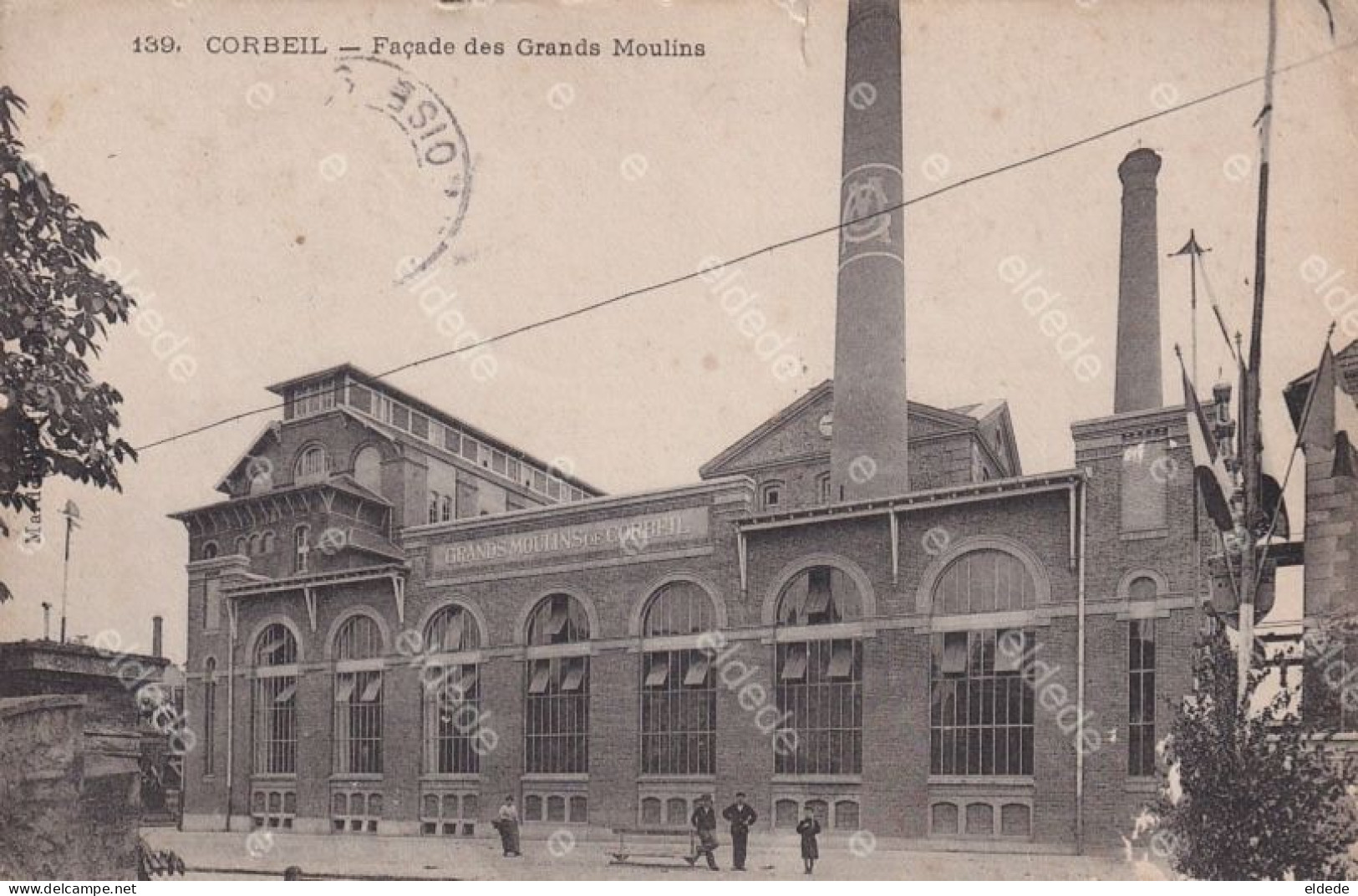 Façade Grands Moulins Corbeil  Envoi Perroux Envoi Baveau Chinault Issoudun Indre - Moulins à Eau