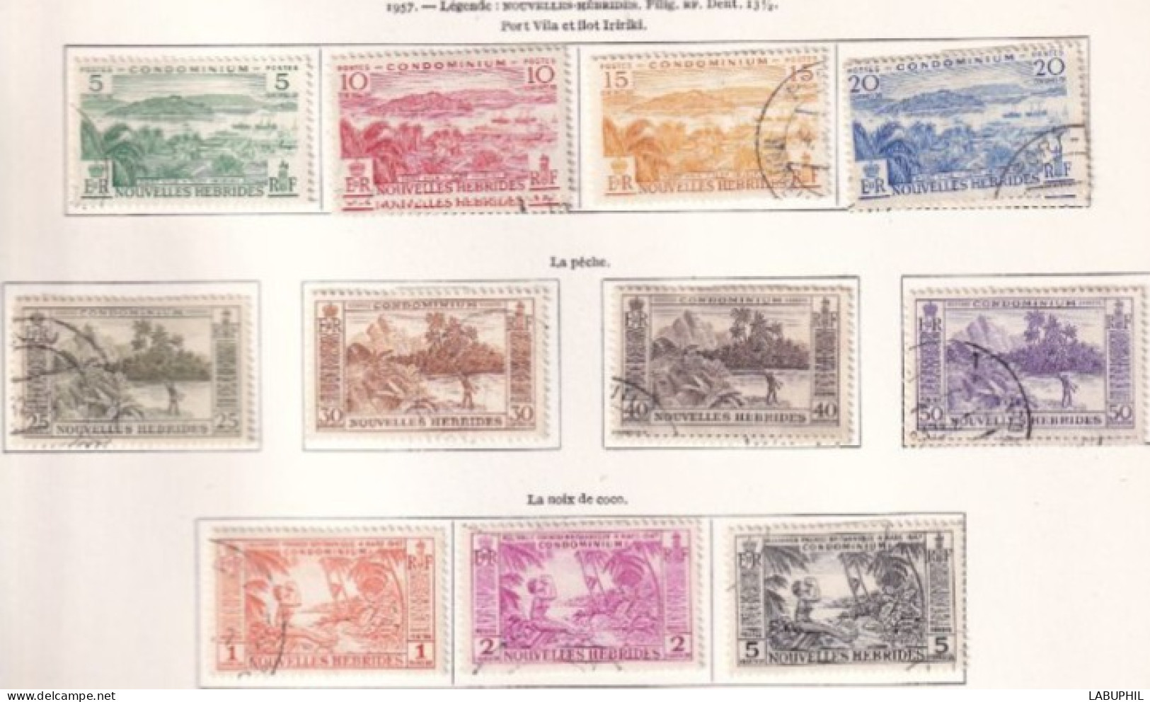 NOUVELLES HEBRIDES Dispersion D'une Collection Oblitéré Et Mlh  1957 - Oblitérés