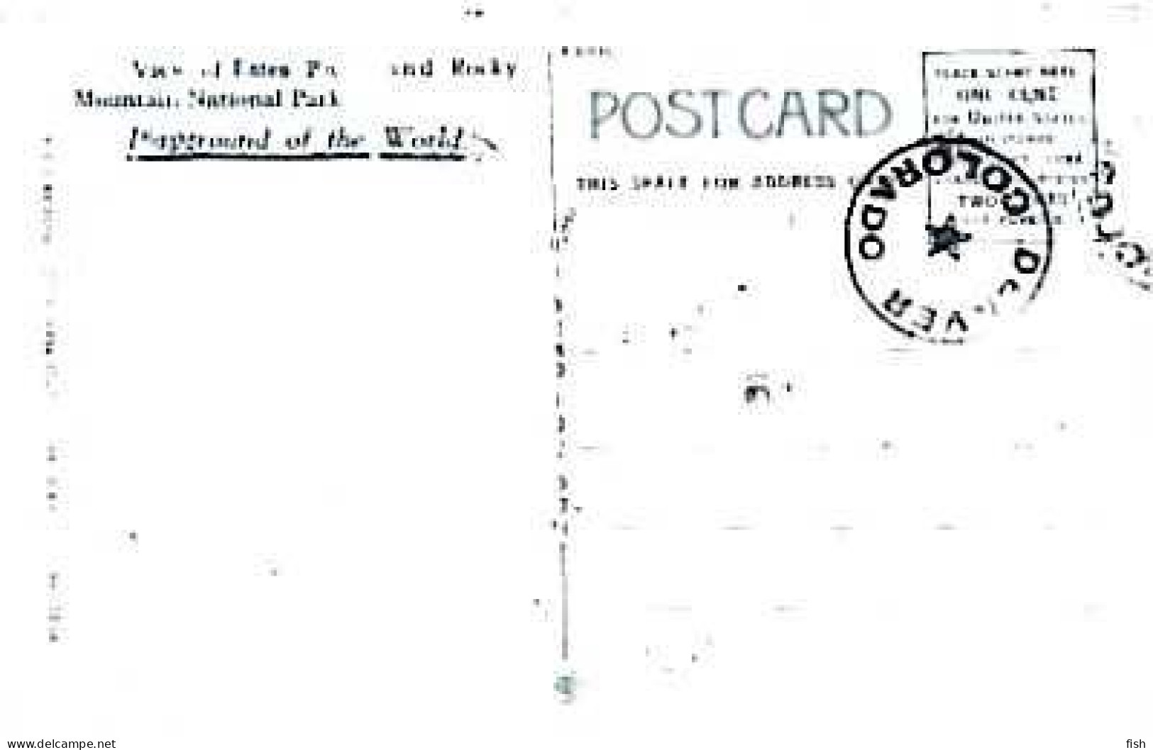 United States &  Maximum Card,  Postal, Moraine Park, Showing Mummy Range, Colorado, Denver (42007) - Other & Unclassified