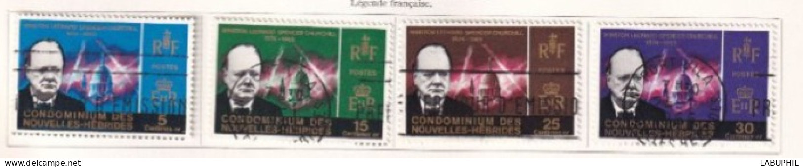 NOUVELLES HEBRIDES Dispersion D'une Collection Oblitéré Et Mlh  1966 Churchill - Gebruikt