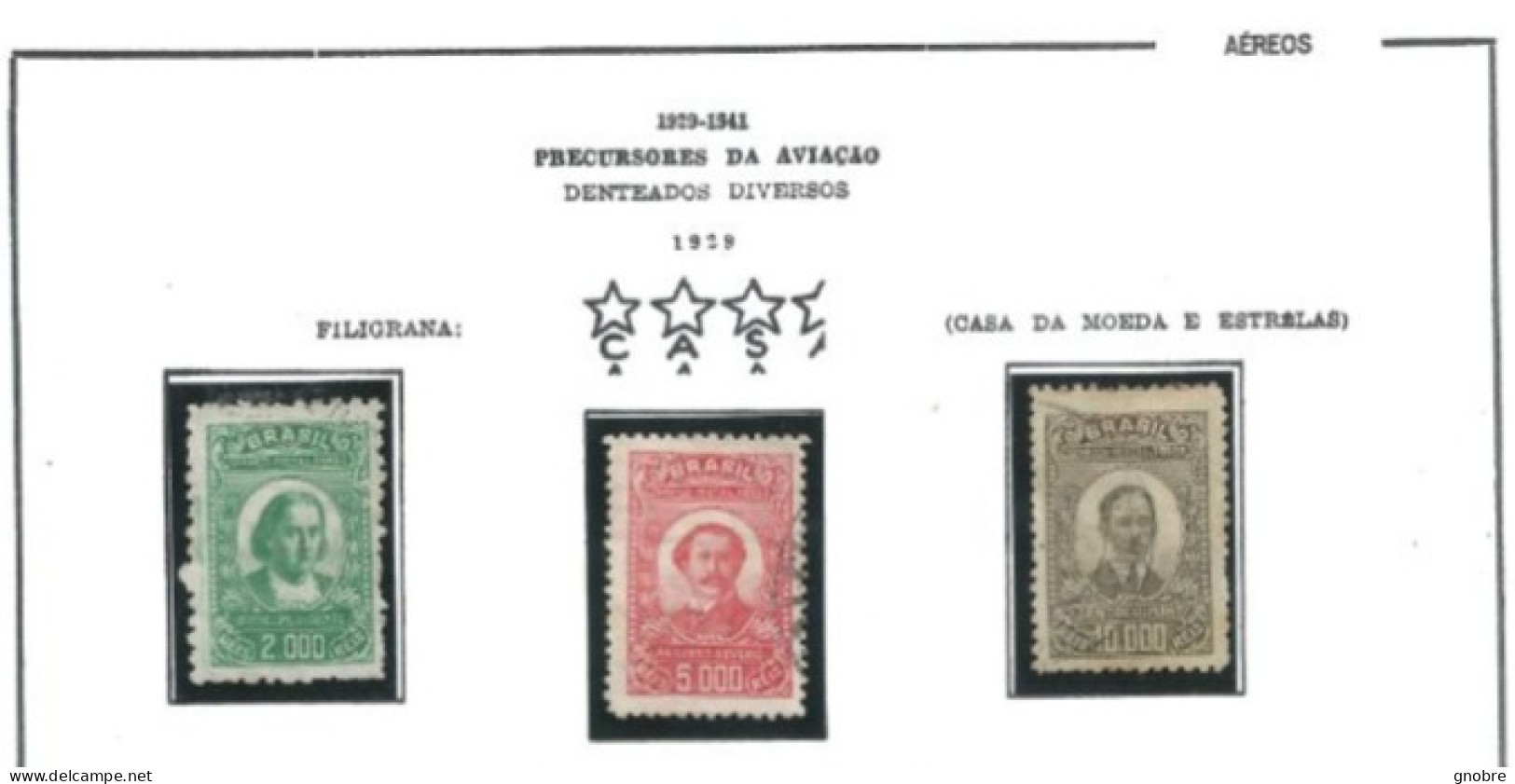 BRAZIL 1929 AEREO A023 A024 A025 USED - Oblitérés
