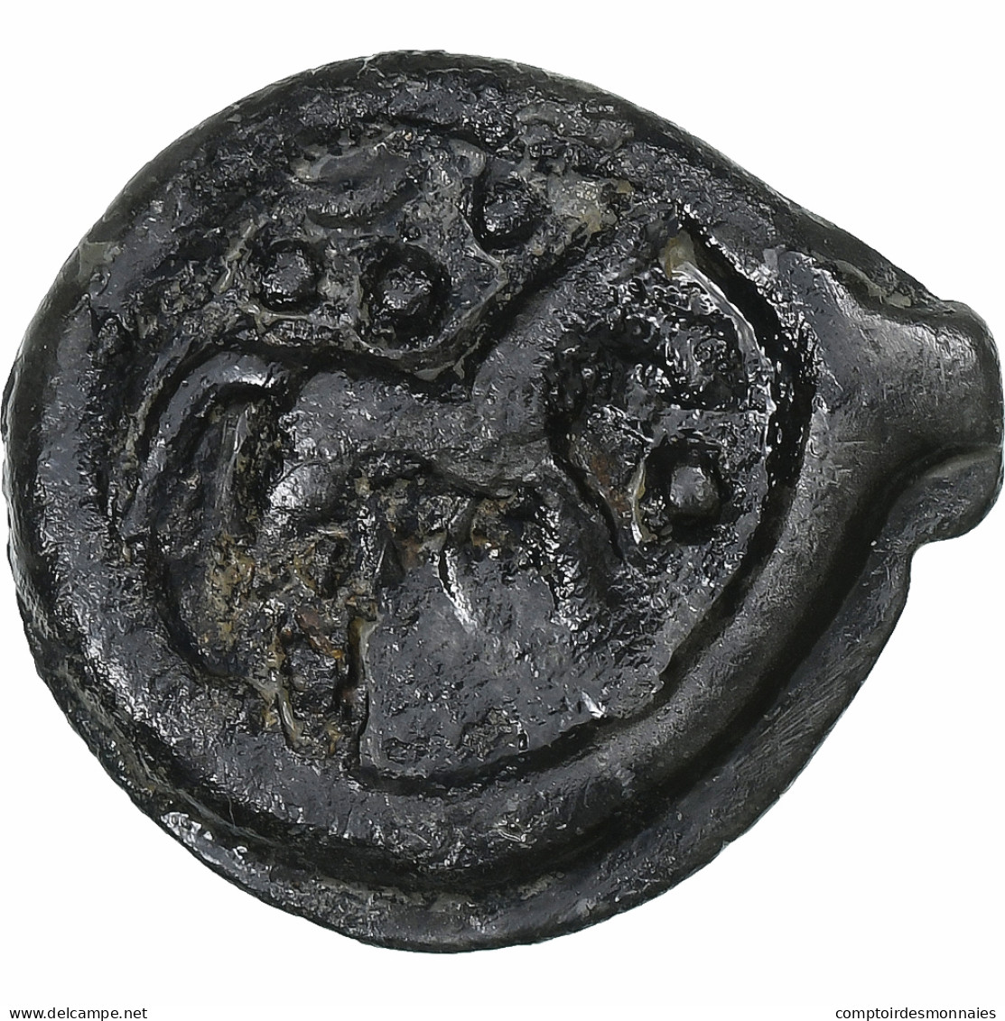 Nerviens, Potin Au Rameau, 1st Century BC, Bronze, TTB, Delestrée:629 - Celtas