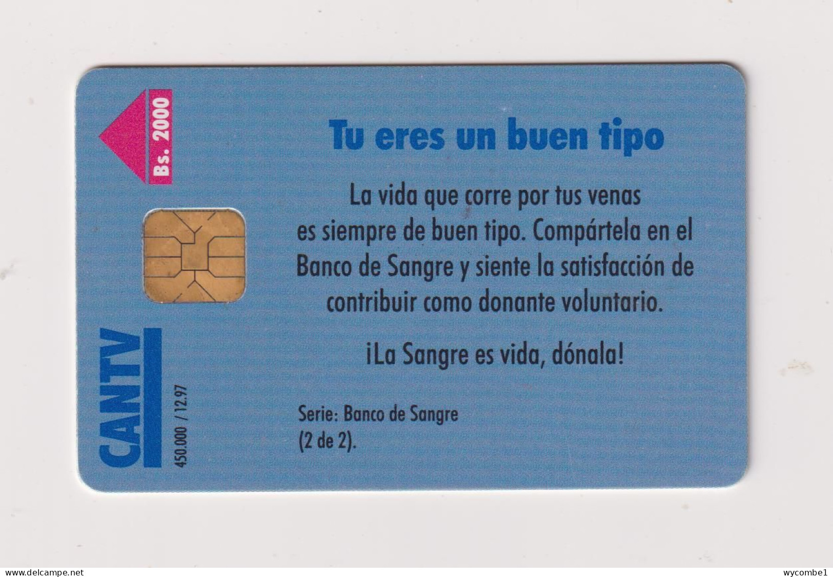 VENEZUELA  -  Anti AIDS Chip Phonecard - Venezuela