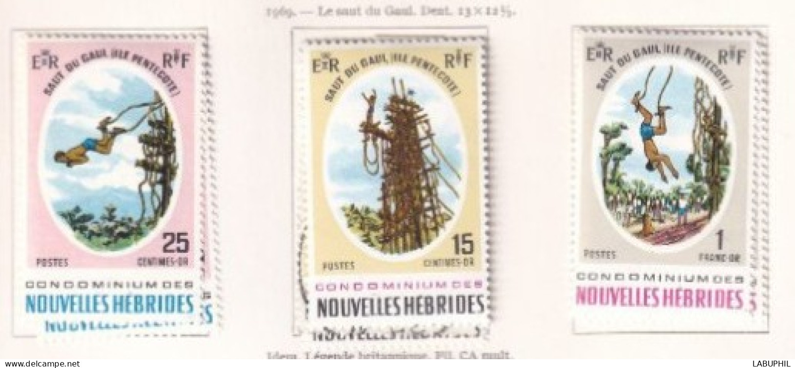 NOUVELLES HEBRIDES Dispersion D'une Collection Oblitéré Et Mlh  1969 2 Series - Used Stamps