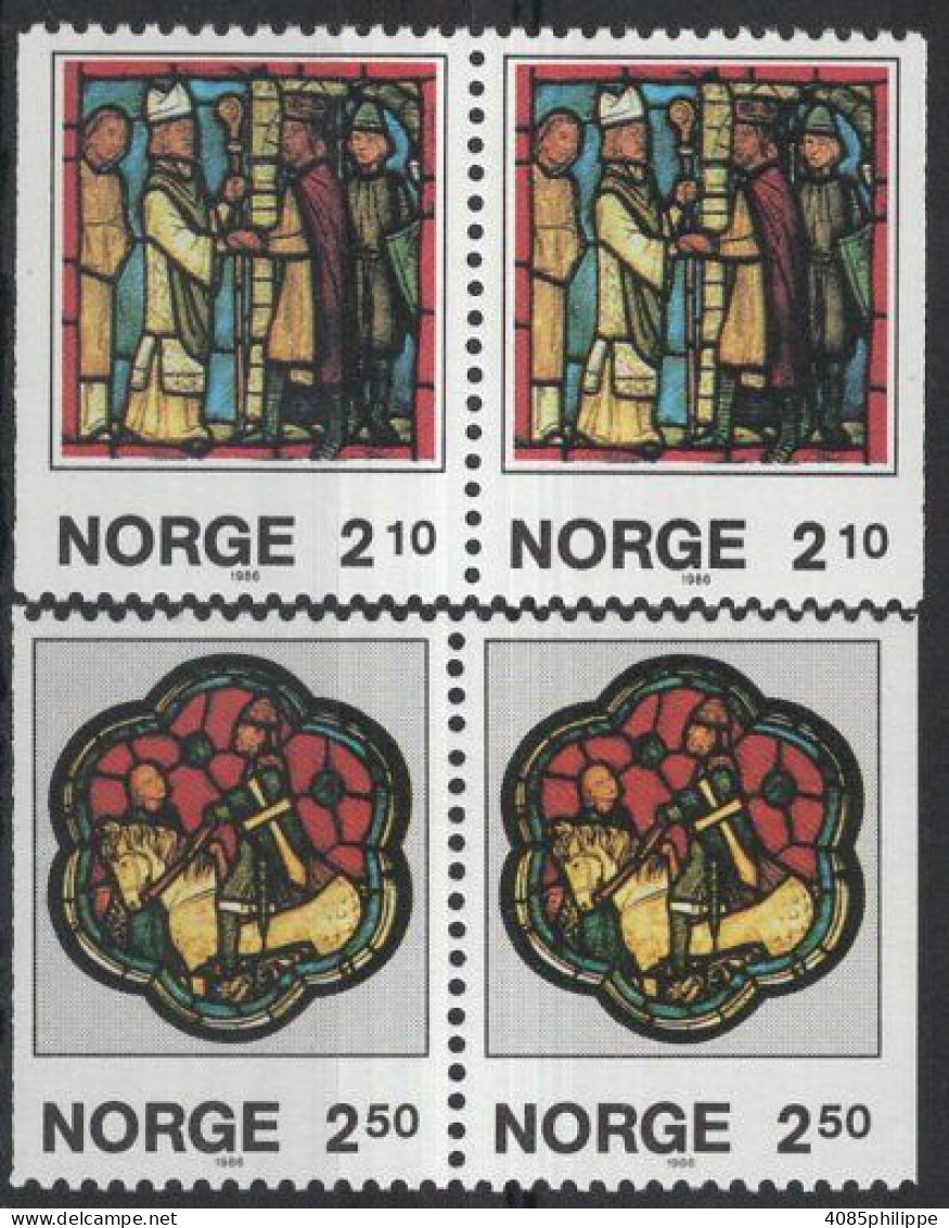 NORVEGE Timbres-poste N°915a** & 916a** Neufs Sans Charnières TB - Unused Stamps