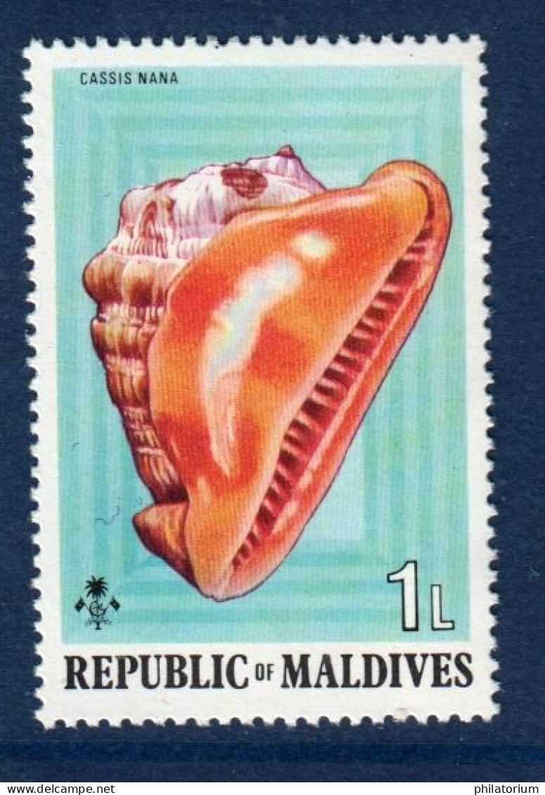 Maldives, **, Yv 511, Mi 551, SG 544, Coquillage, Cassis Nana, - Malediven (1965-...)