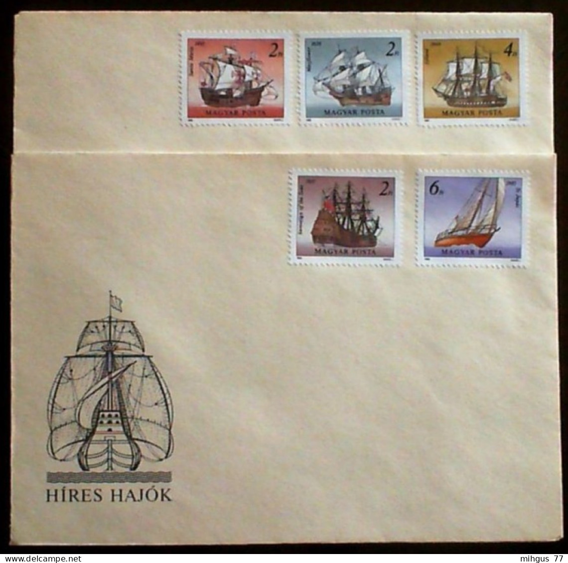 Hungary 1988 FDC Famous Boat - Brieven En Documenten