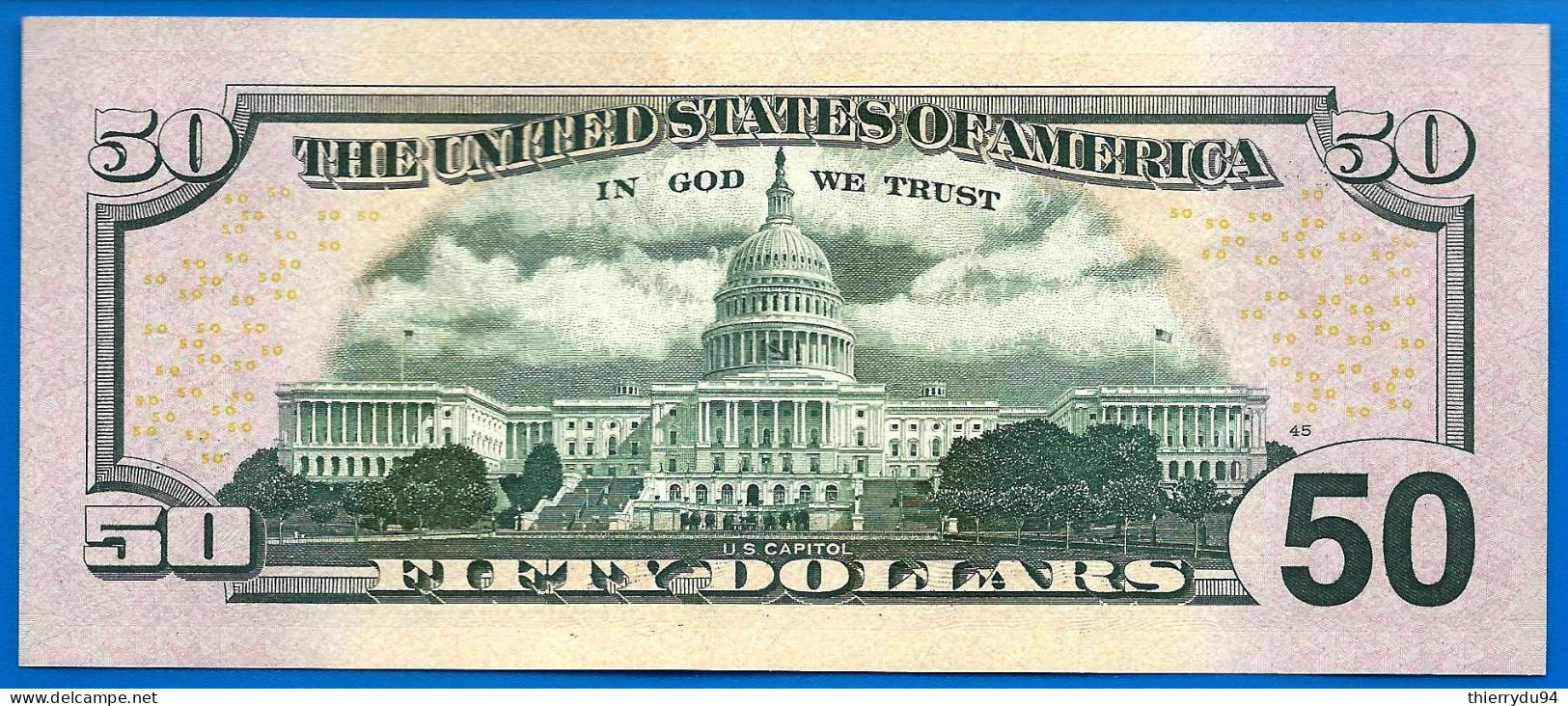 USA 50 Dollars 2017 A 2017A Mint Nerw York B2 Suffix C US Etats Unis United States Dollar Paypal Bitcoin - Biljetten Van De  Federal Reserve (1928-...)