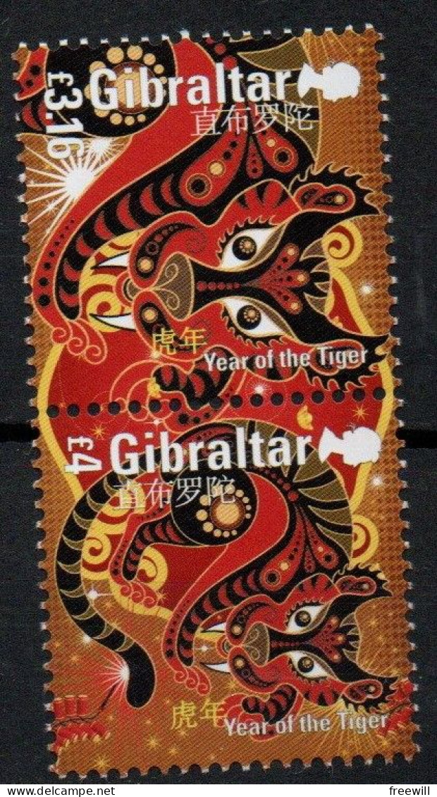 Year Of The Tiger - Année Du Tigre XXX 2022 - Gibraltar