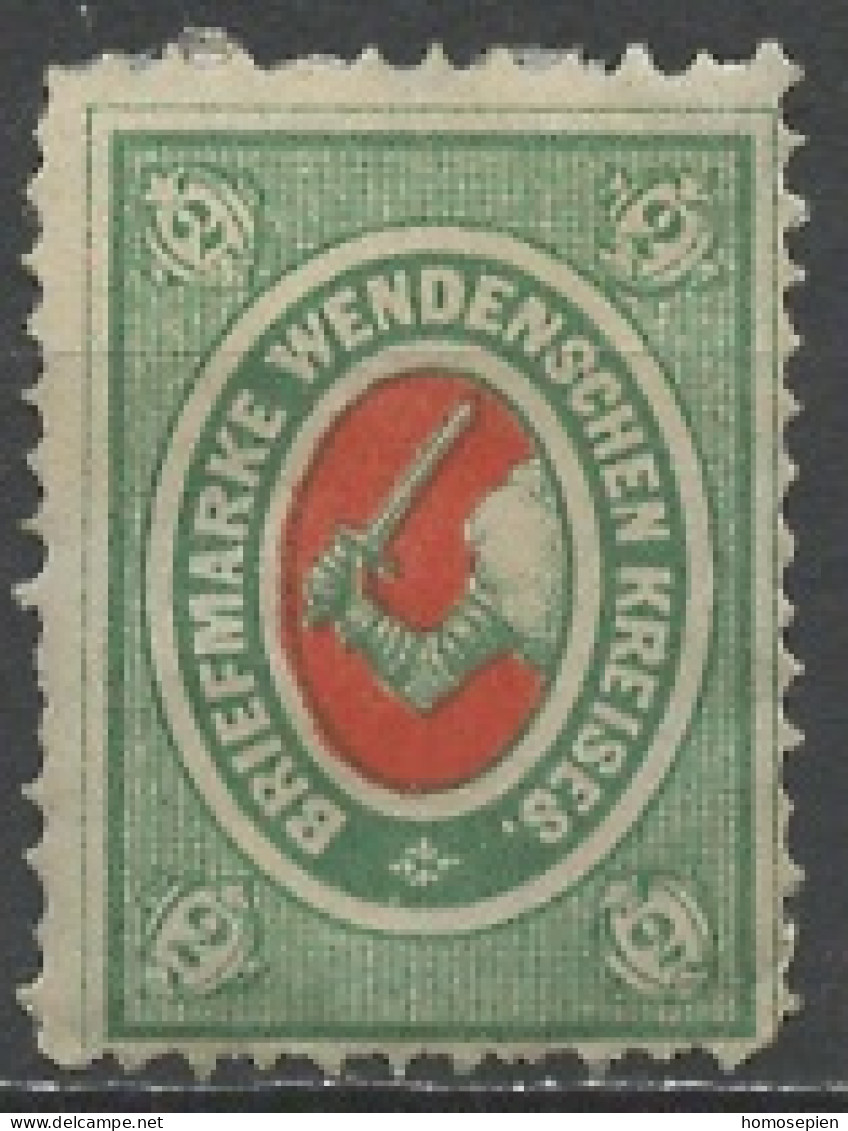 Wenden - Payss Baltes - Russie 1868-72 Y&T N°9 - Michel N°(?) Nsg - 2k Bras Armé - Sonstige & Ohne Zuordnung