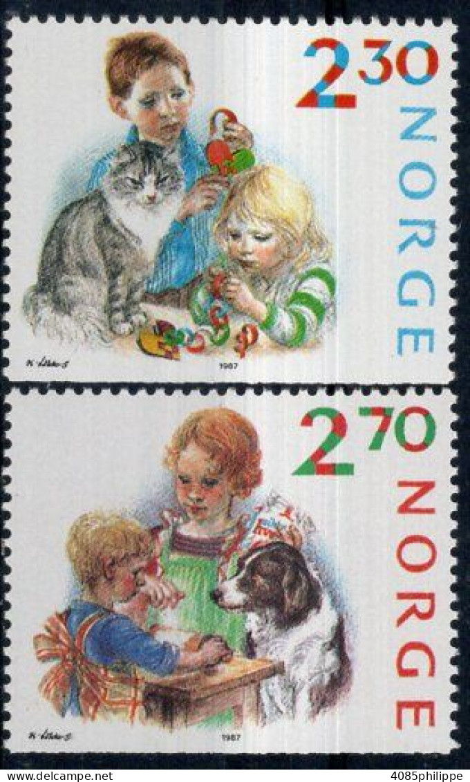 NORVEGE Timbre-poste N°940**& 941** Neuf Sans Charnière TB - Nuevos