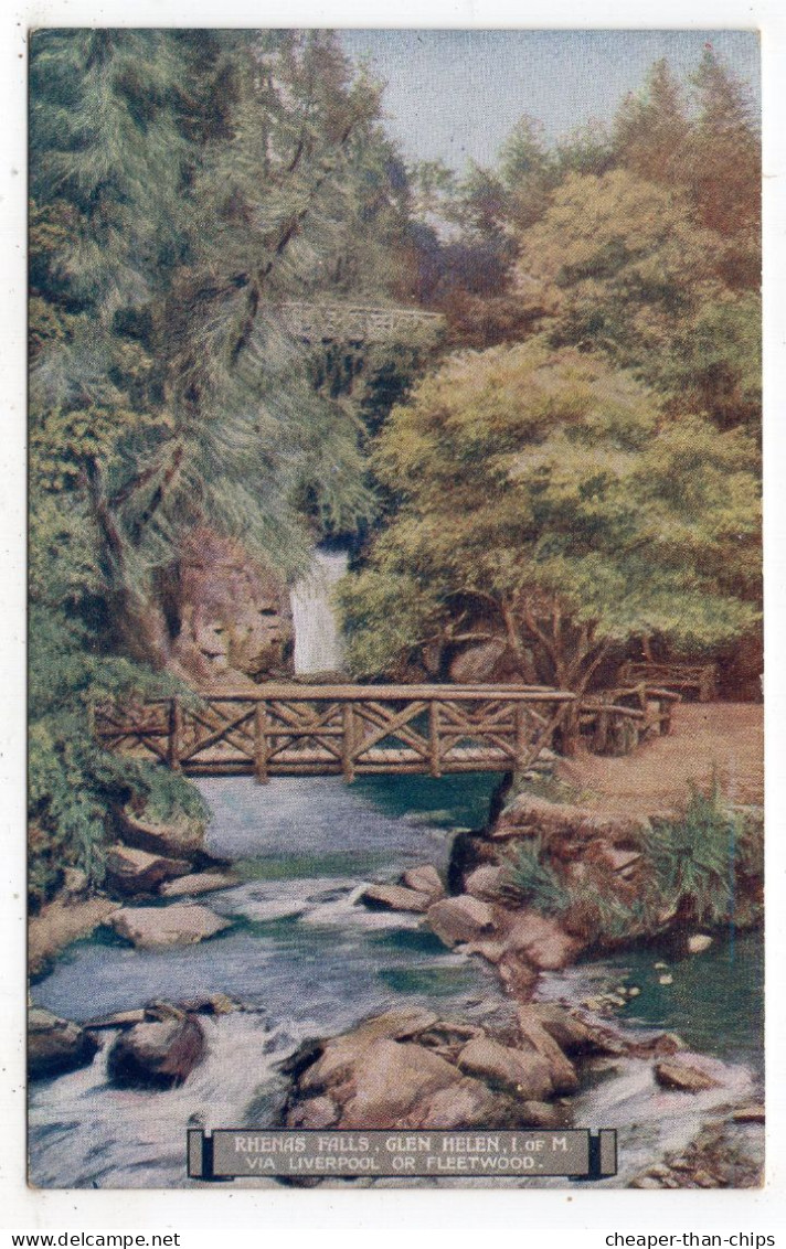 L.& N.W. Railway Publicity - Rhenas Falls, Glen Helen - Ile De Man