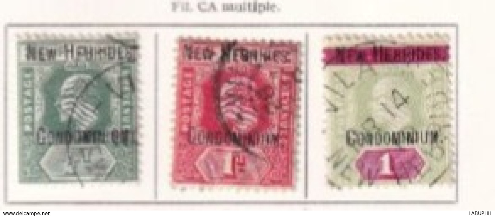 NOUVELLES HEBRIDES Dispersion D'une Collection Oblitéré Et Mlh   1908 CA Multiple - Gebraucht