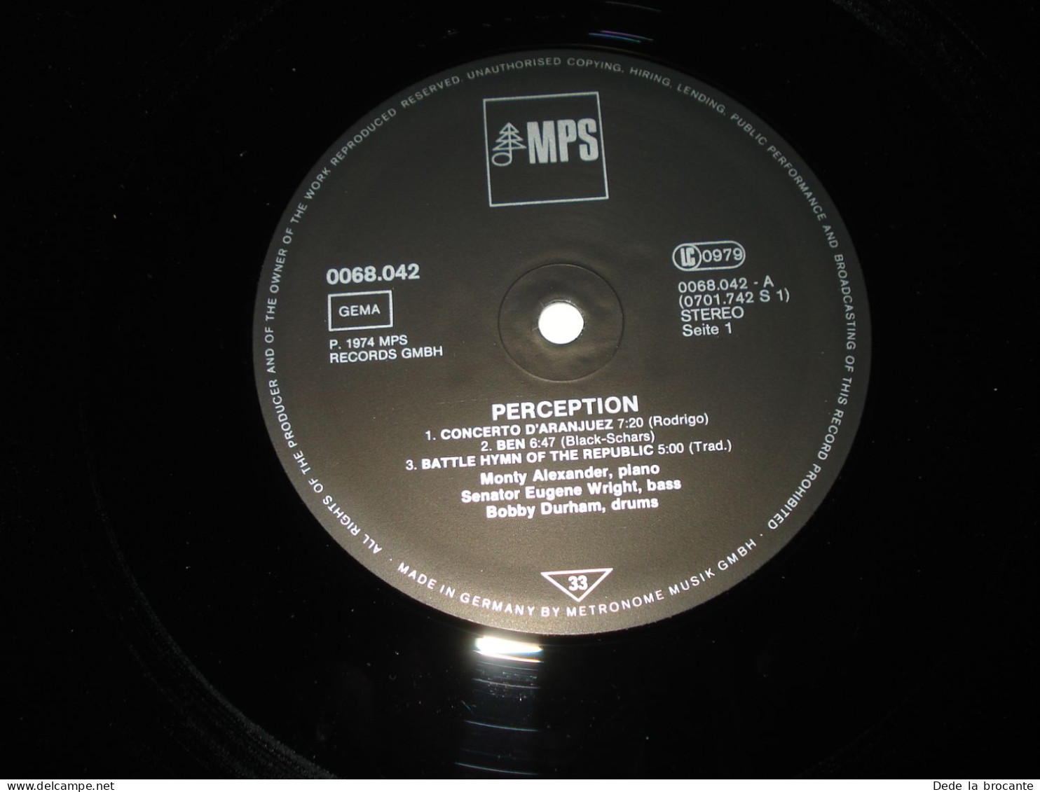 B14 / Monty Alexander – Perception ! - 	MPS Records – 68.042 - Ger  1974  M/EX - Jazz