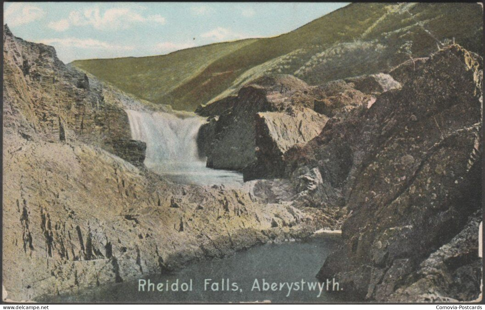 Rheidol Falls, Aberystwyth, Cardiganshire, 1910 - Shurey's Postcard - Cardiganshire