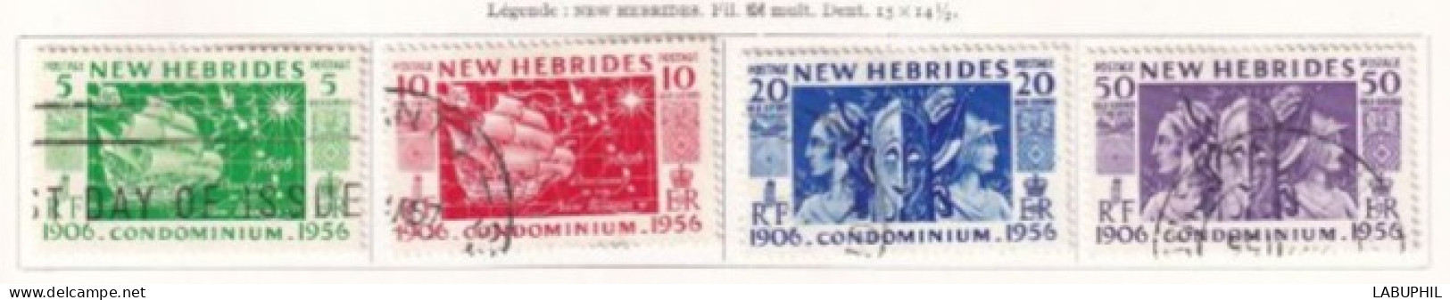 NOUVELLES HEBRIDES Dispersion D'une Collection Oblitéré Et Mlh   1956 - Used Stamps