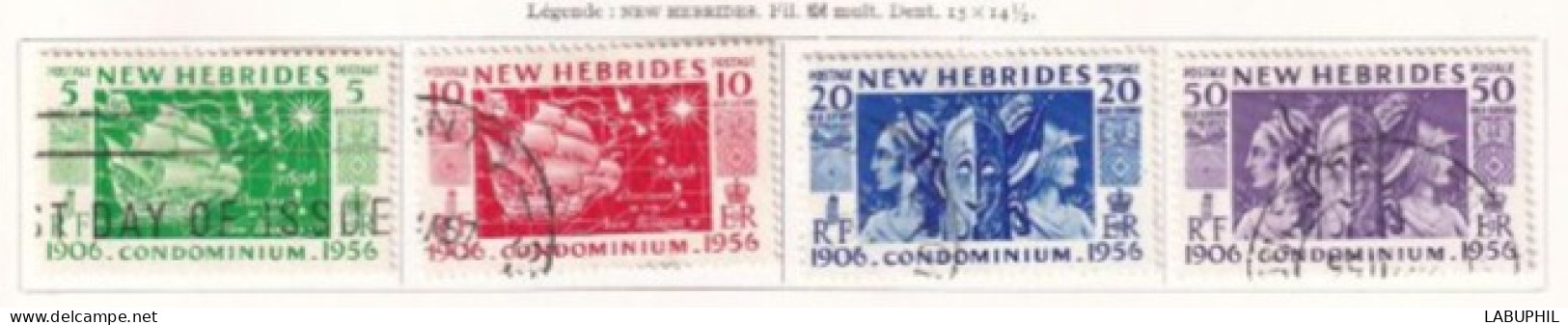 NOUVELLES HEBRIDES Dispersion D'une Collection Oblitéré Et Mlh   1956 - Usados