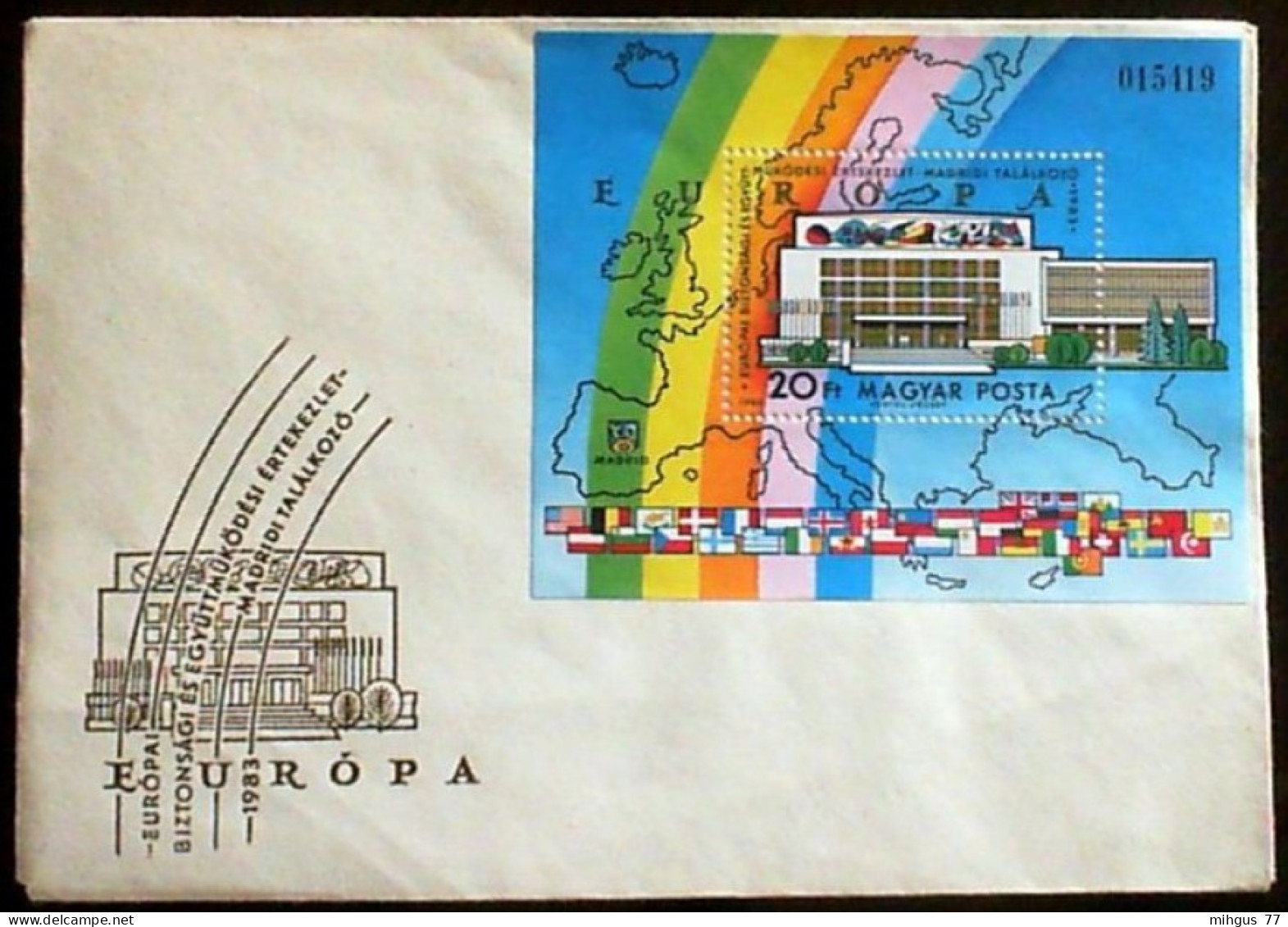 Hungary 1983-89 FDC  EIROPAS - Briefe U. Dokumente