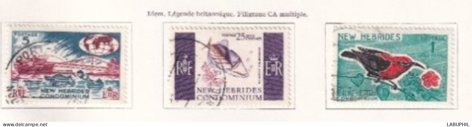 NOUVELLES HEBRIDES Dispersion D'une Collection Oblitéré Et Mlh   1966 - Used Stamps