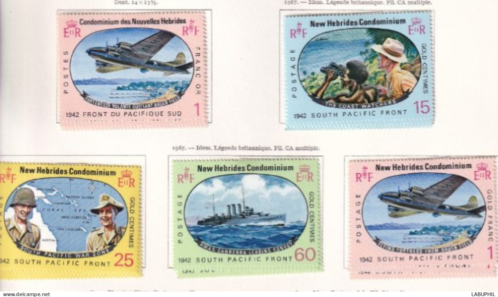 NOUVELLES HEBRIDES Dispersion D'une Collection Oblitéré Et Mlh   1967 3 Series - Used Stamps