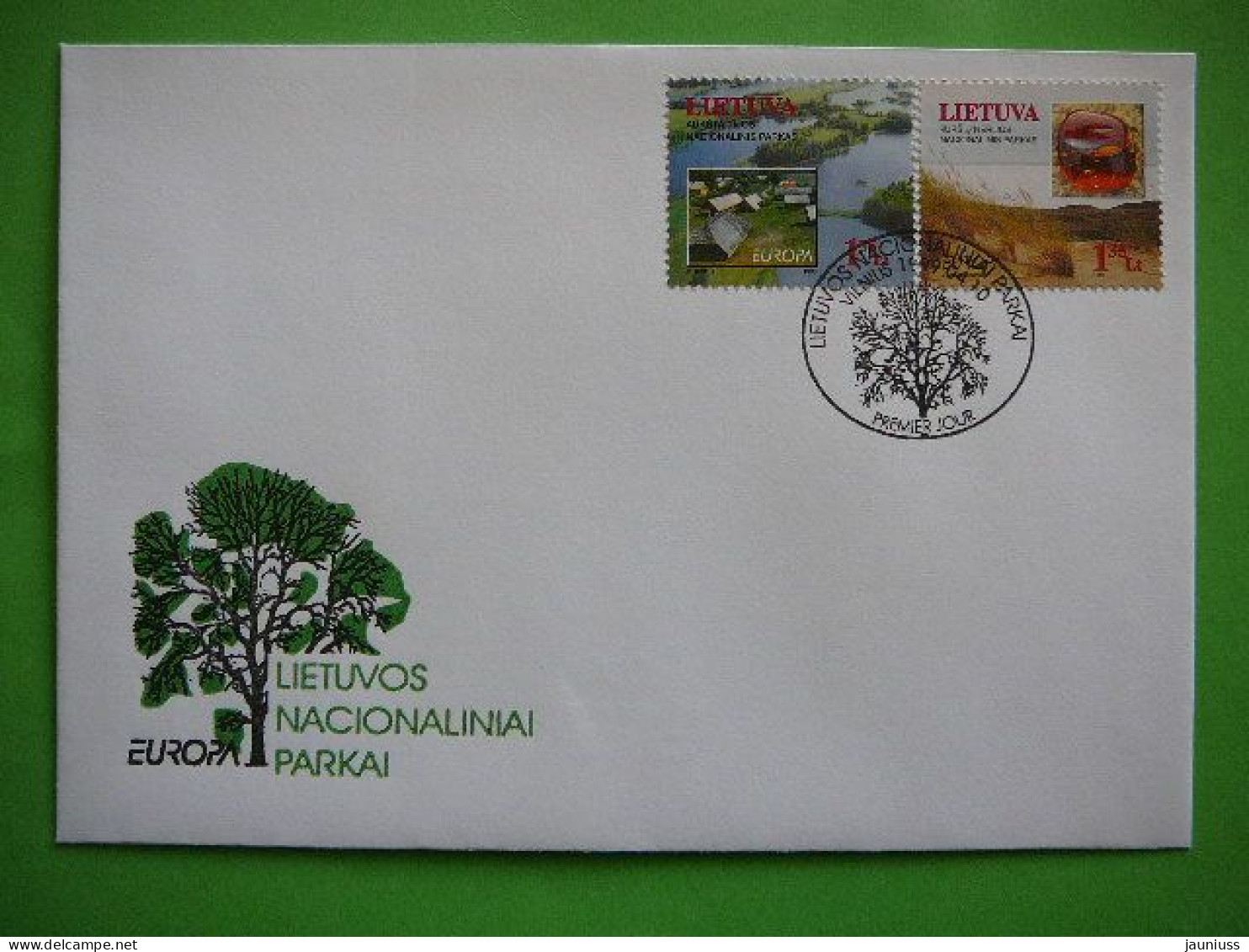 FDC - Europa.Parks And Gardens # Lietuva Litauen Lituanie Litouwen Lithuania 1999 #Mi.693/4 - Lituanie