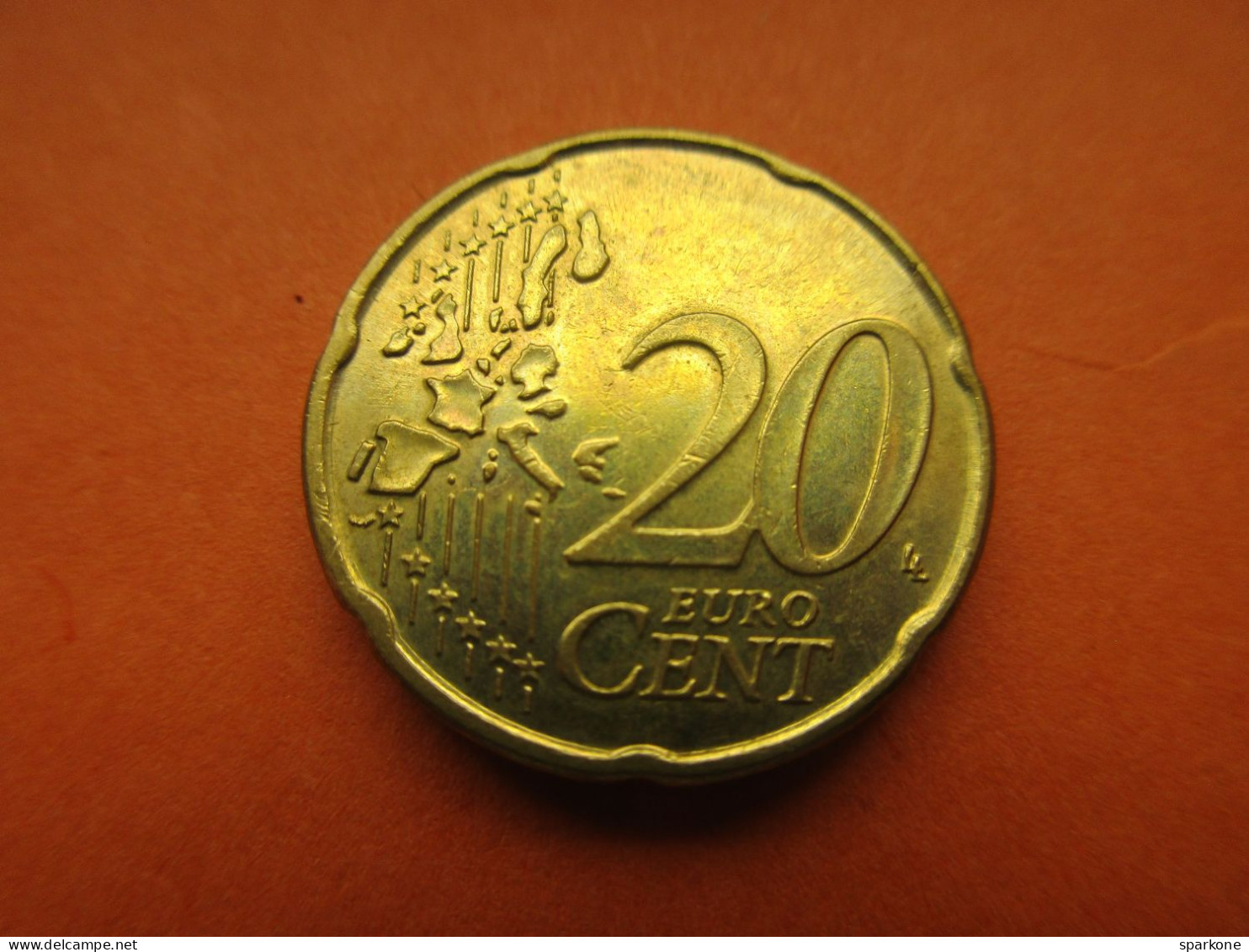 Rare €uro 20 Cts 2002 Faute Belgique - Surplus De Métal à L'arrière De La Tête Du Roi - Roi à Queue De Cheval - Belgien