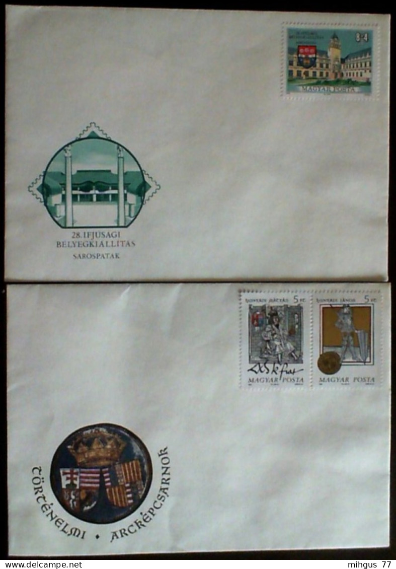 Hungary 1990 FDC  Covers - Brieven En Documenten