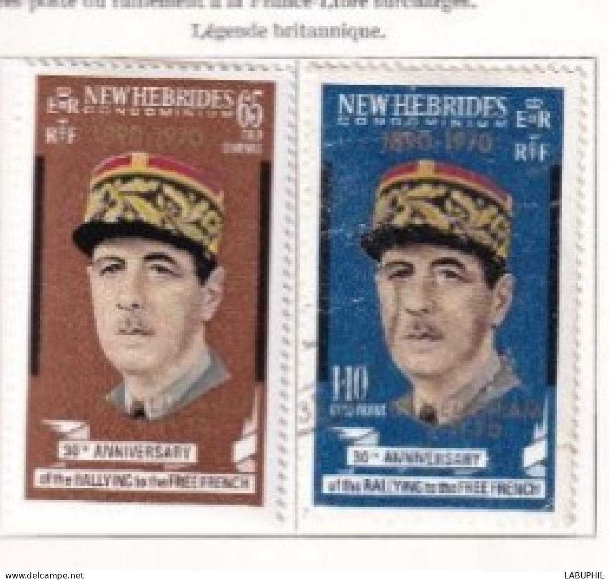 NOUVELLES HEBRIDES Dispersion D'une Collection Oblitéré Et Mlh   1970 Surcharges - Used Stamps