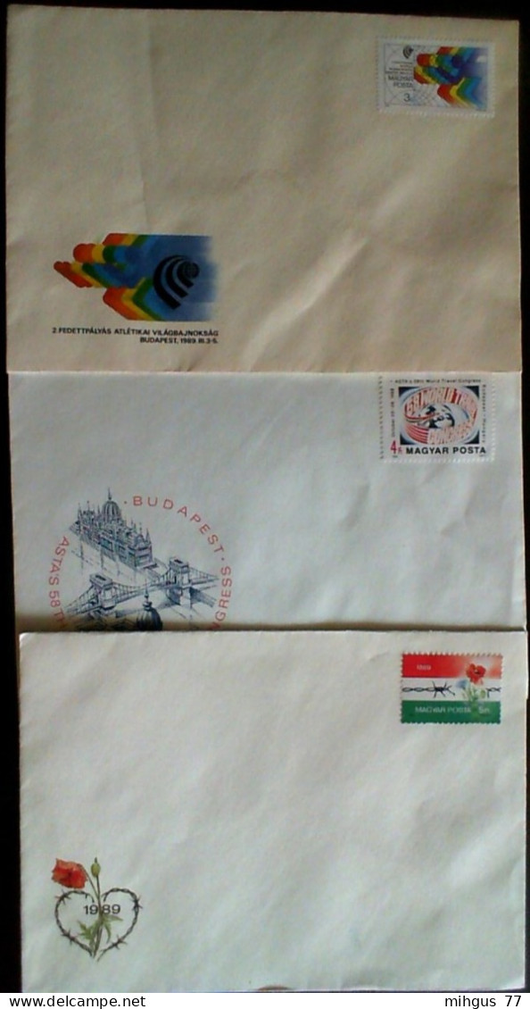 Hungary 1990 FDC  Covers - Briefe U. Dokumente