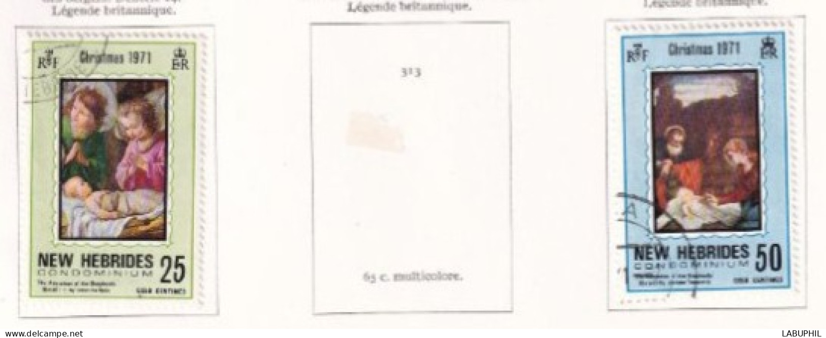 NOUVELLES HEBRIDES Dispersion D'une Collection Oblitéré Et Mlh   1971 - Gebruikt