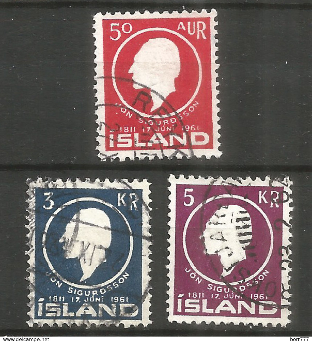 Iceland 1961 , Used Stamps Michel # 349-51 - Gebraucht