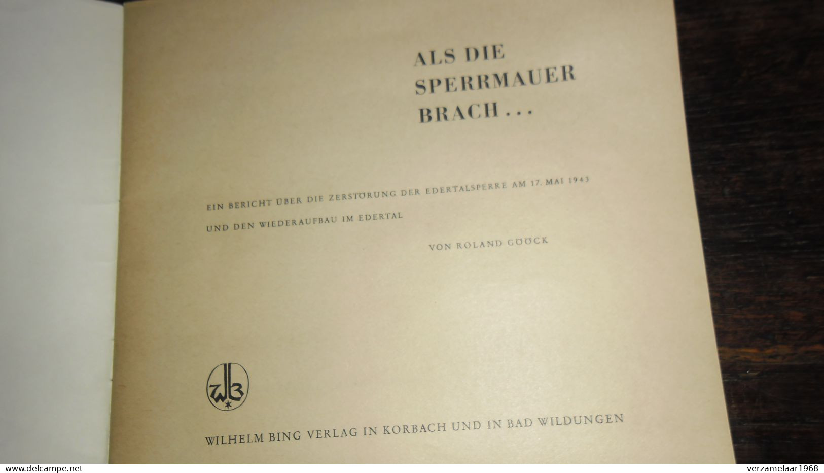 ALS DIE SPERRMAUER BRACH _ ANNO : 19?? _BOEKJE_____ BOX : F - Non Classificati