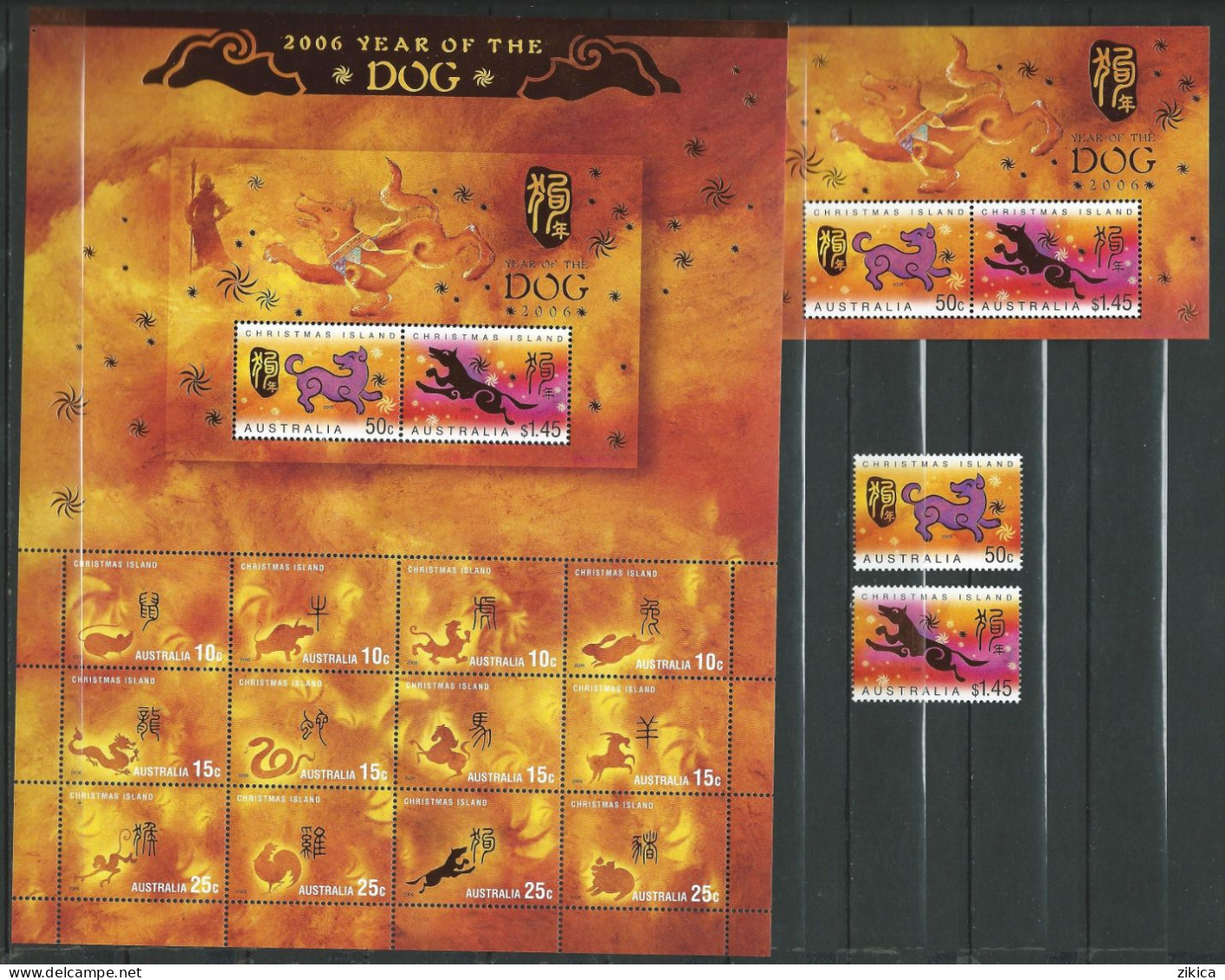 Christmas Island - 2006 Lunar New Year Of The Dog. Zodiac Astrology Celebrations.animals.2 S/S & Stamps. MNH.** - Christmas Island