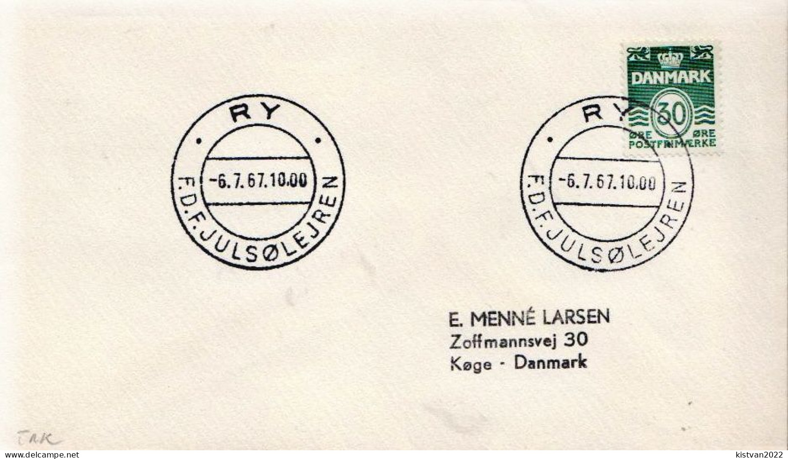 Postal History: Denmark Cover - Storia Postale