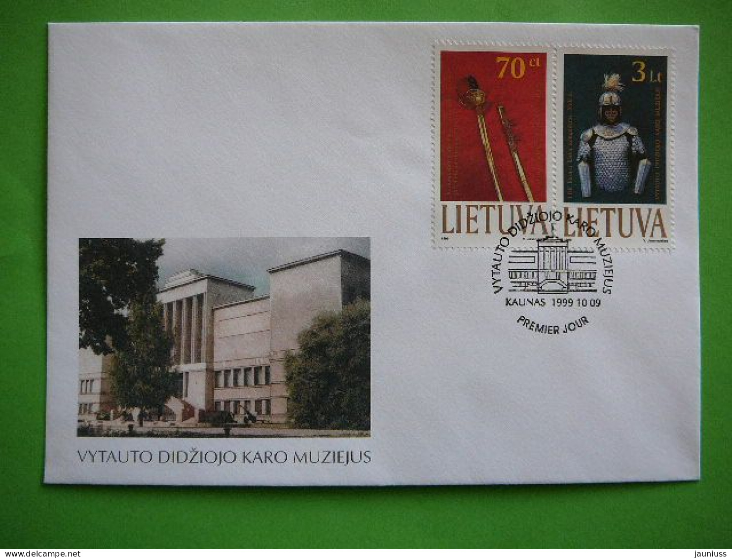 FDC - Museum Exhibits # Lietuva Litauen Lituanie Litouwen Lithuania 1999 #Mi.712/3 - Lituanie