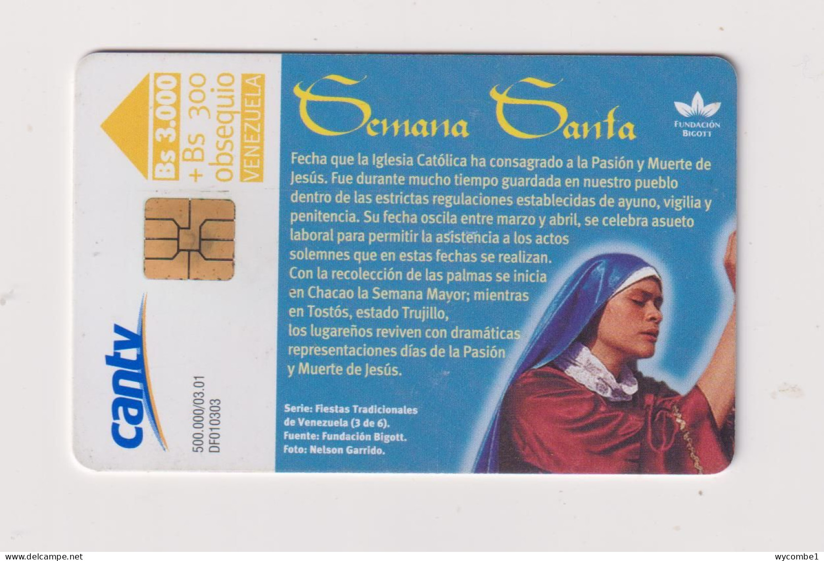 VENEZUELA  -  Semana Santa Chip Phonecard - Venezuela