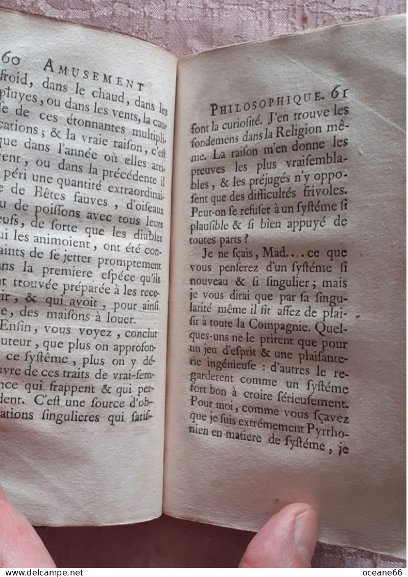 Amusement Philosophique Sur Le Langage Des Bestes 1739 Gissey Bordelet Ganeau - 1701-1800