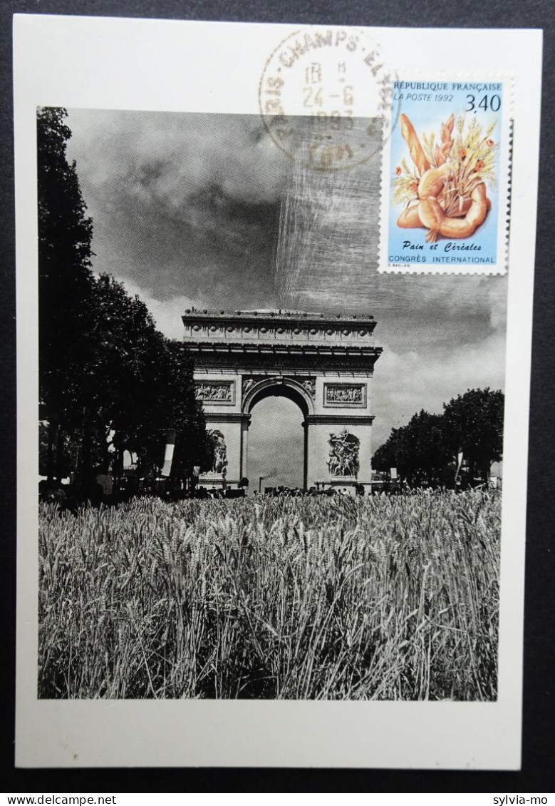 Carte Card Karte Maximum Pain Et Céréales  2757  Obl Paris Champs Elysées - Altri & Non Classificati