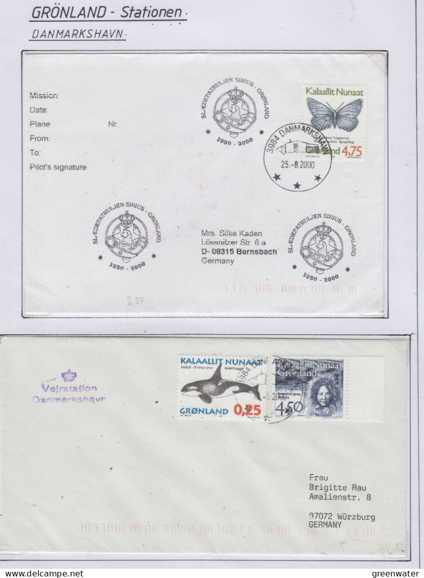 Greenland Station  Danmarkshavn 4 Covers  (KG162) - Stations Scientifiques & Stations Dérivantes Arctiques