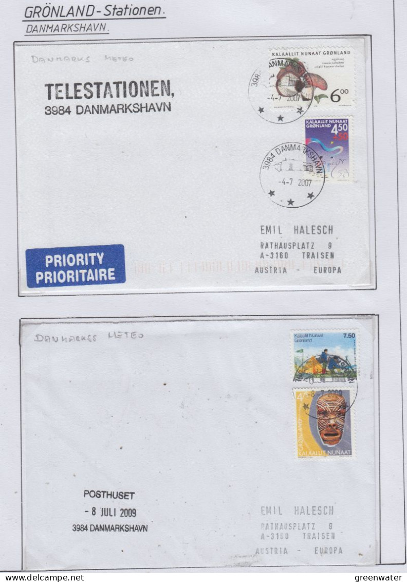 Greenland Station  Danmarkshavn 4 Covers  (KG162) - Stations Scientifiques & Stations Dérivantes Arctiques