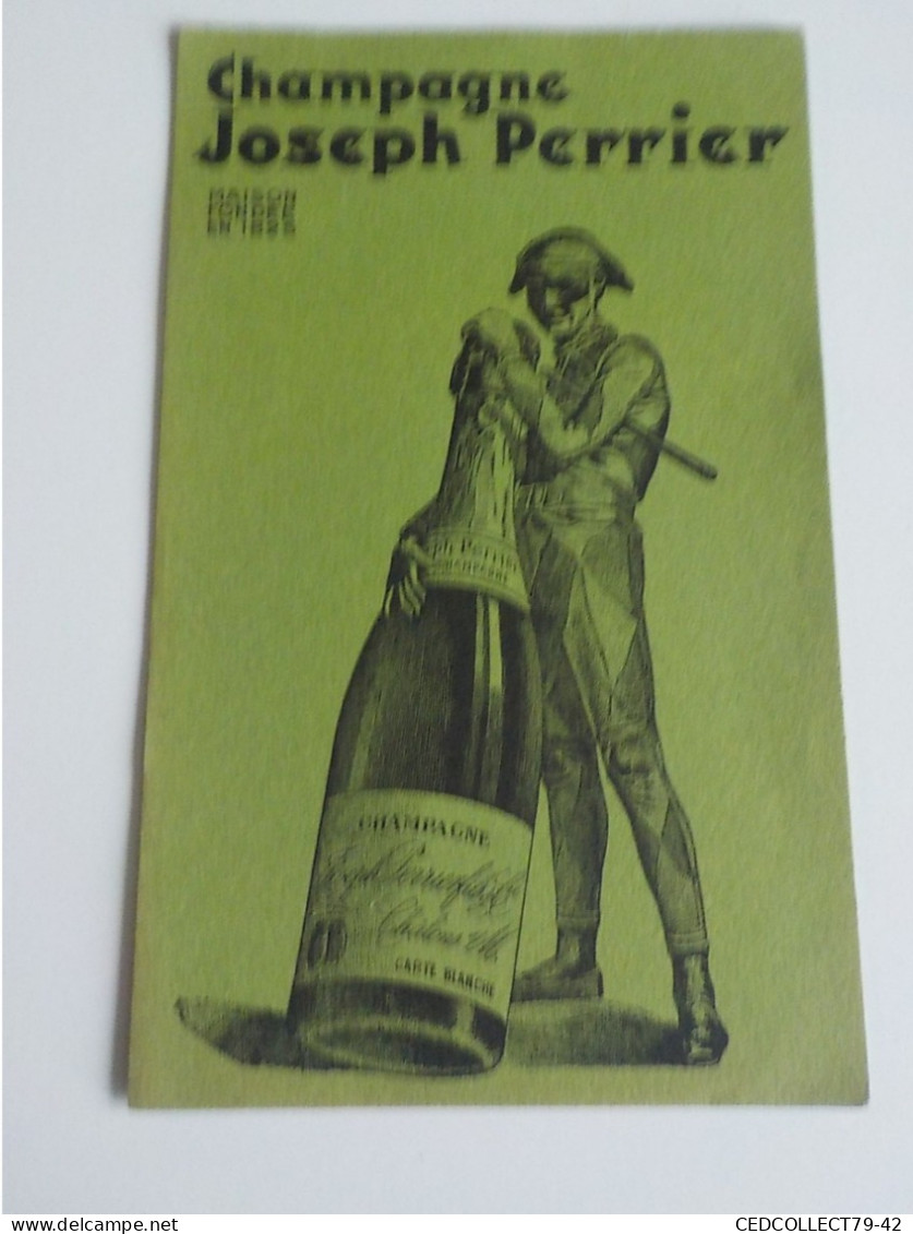 BUVARD  ANCIEN CHAMPAGNE JOSEPH PERRIER - Liqueur & Bière