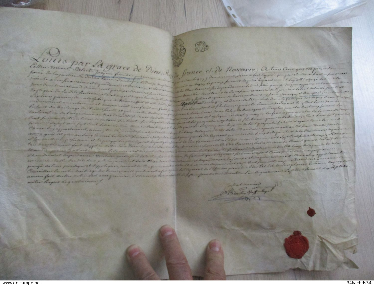 1777 Pièce Signée BOUTRY Avec Sceau Généralité De Bourges Aubigny Affaires De Rentes Après Adjudication à Lire - Manuskripte